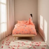 The pure cotton 60-piece duvet cover, four-piece set and bedding are fresh, breathable, soft and comfortable details Picture